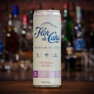 Premium Seltzer Flor De Caña Tropical Berry