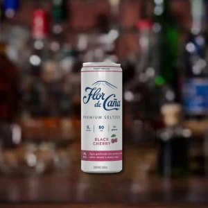 Premium Seltzer Flor De Caña Black Cherry